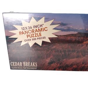 Vintage Impact Panoramic Puzzle Cedar Breaks Monument 12x36 in Over 500 Pieces